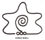 Drawing of Conch Shell Symbol